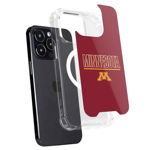 University of Minnesota Athletic Text iPhone 15 Pro MagSafe Case